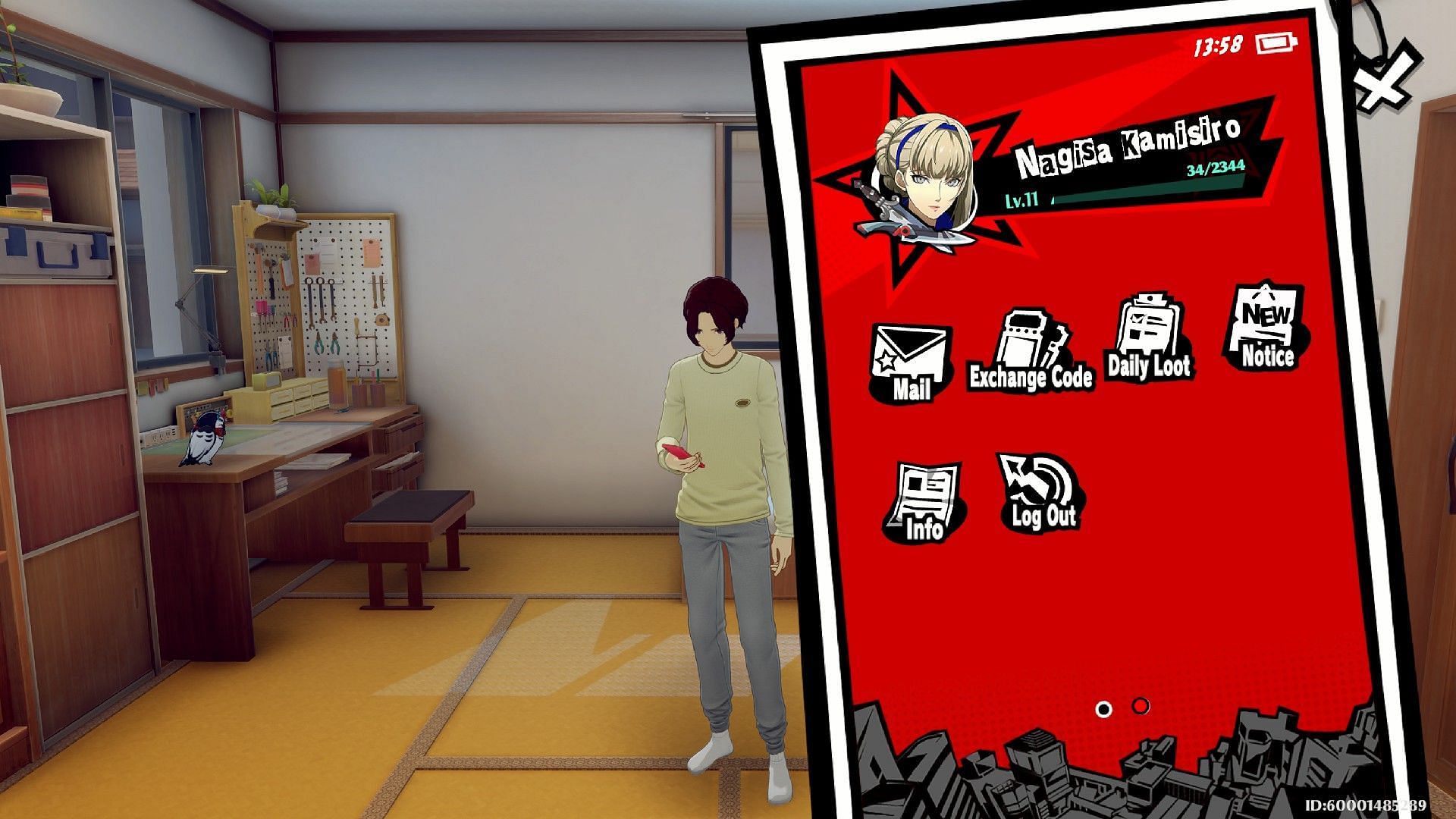 Use the Exchange Codes option to redeem and receive rewards (Image via ATLUS)